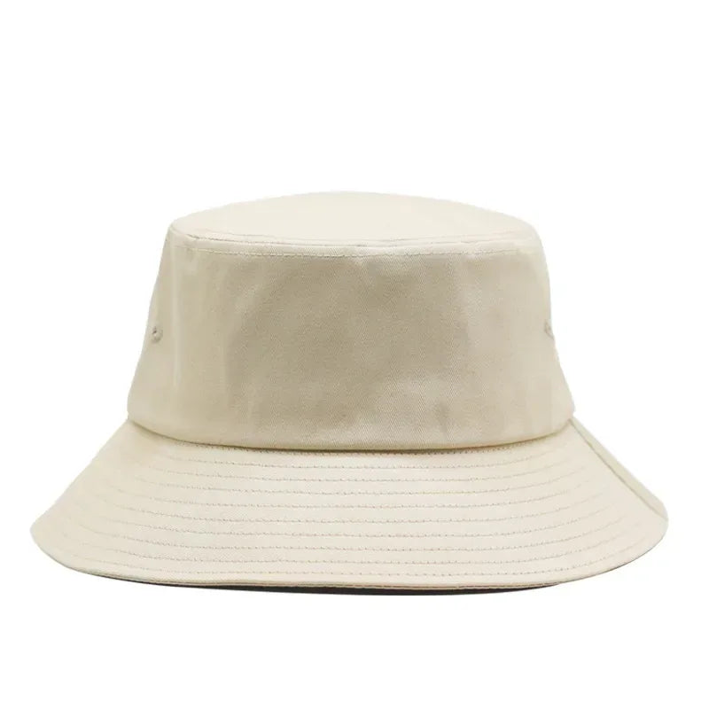 Big Head XL63cm Letter Print Bucket Hats Men Women Large Size Reversible Hip Hop Fisherman Caps Summer Sun Hat Plus Size Panama