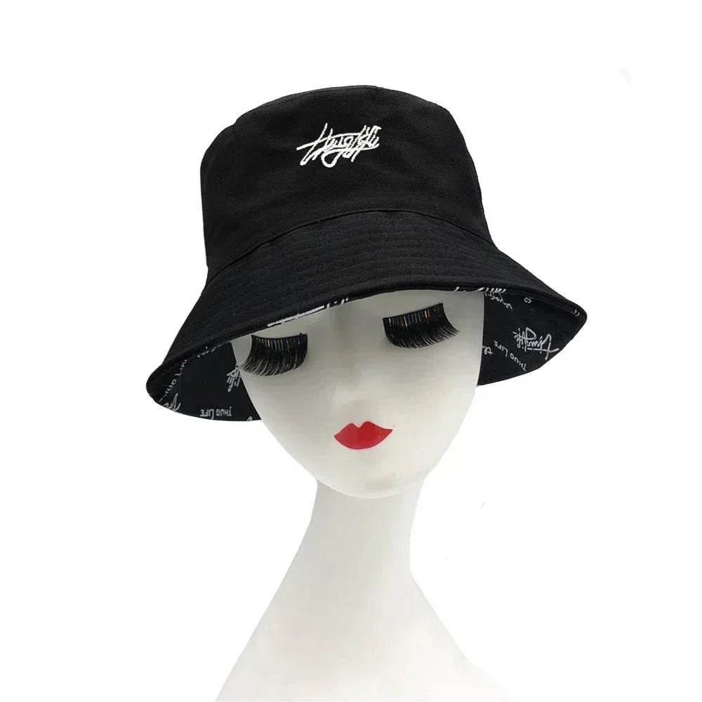 Double-sided Bucket Hat for Men Women Summer Unisex Fashion Cap - Chakastore