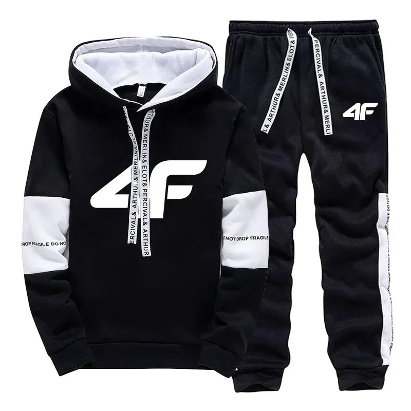 Hot Sale Men's Tracksuit Set or Single Hoodie And Sweatpants Loose Fit Casual Sportswear Soft & Comfortable for Outdoor Jogging - Chakastore