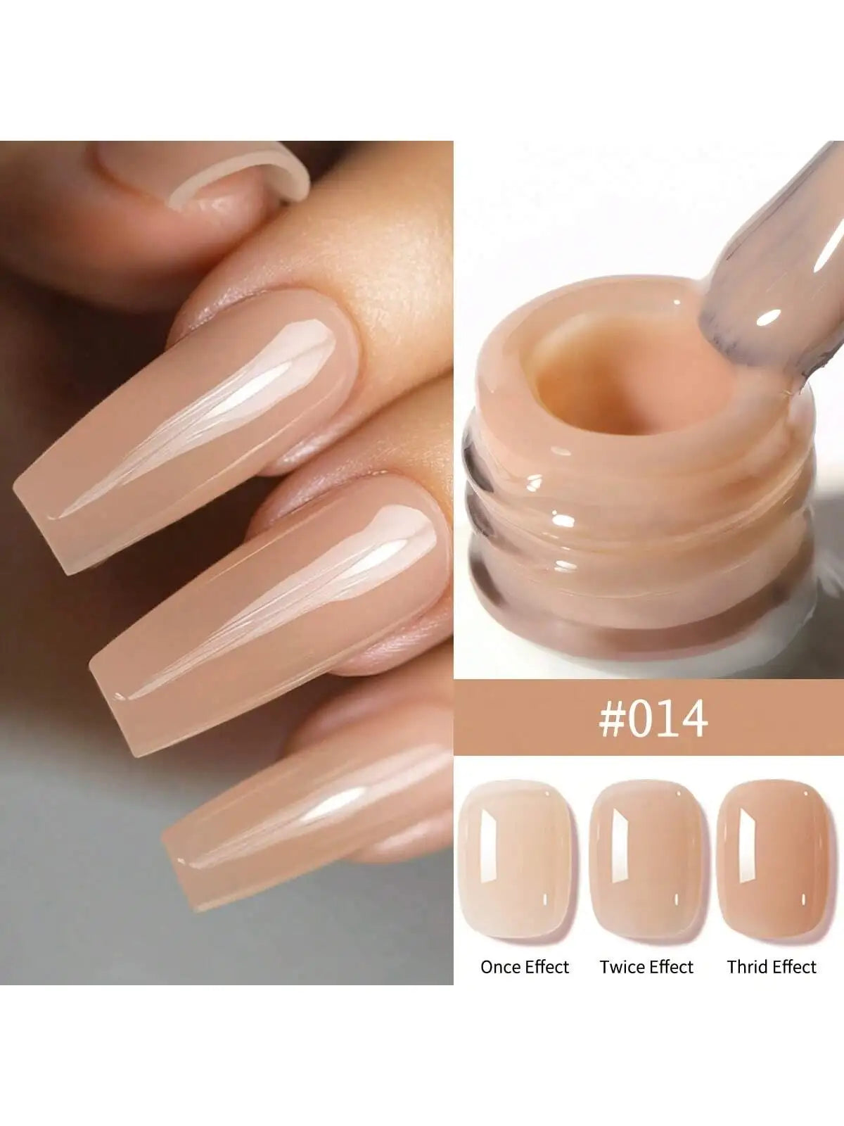 24Colors 15ML Ice-through Color Gel Nail Polish Semi Permanent Nail Art Soaking UV LED Nail Salon DIY