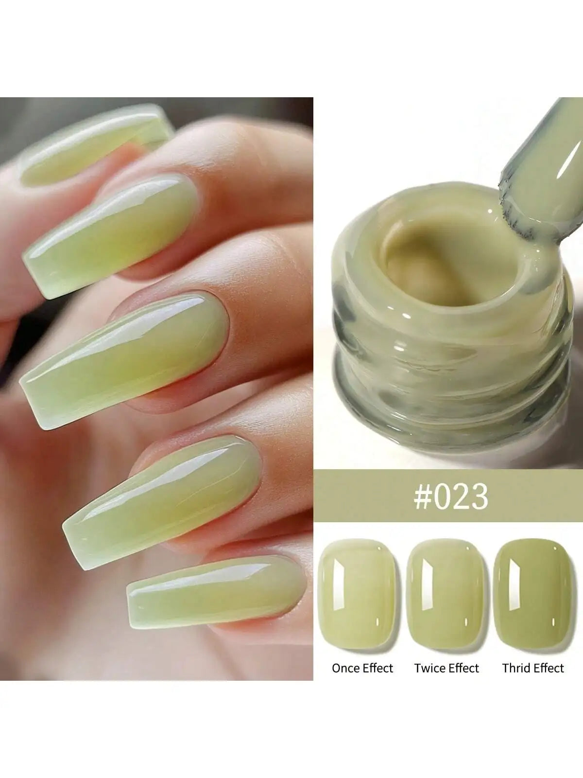 24Colors 15ML Ice-through Color Gel Nail Polish Semi Permanent Nail Art Soaking UV LED Nail Salon DIY