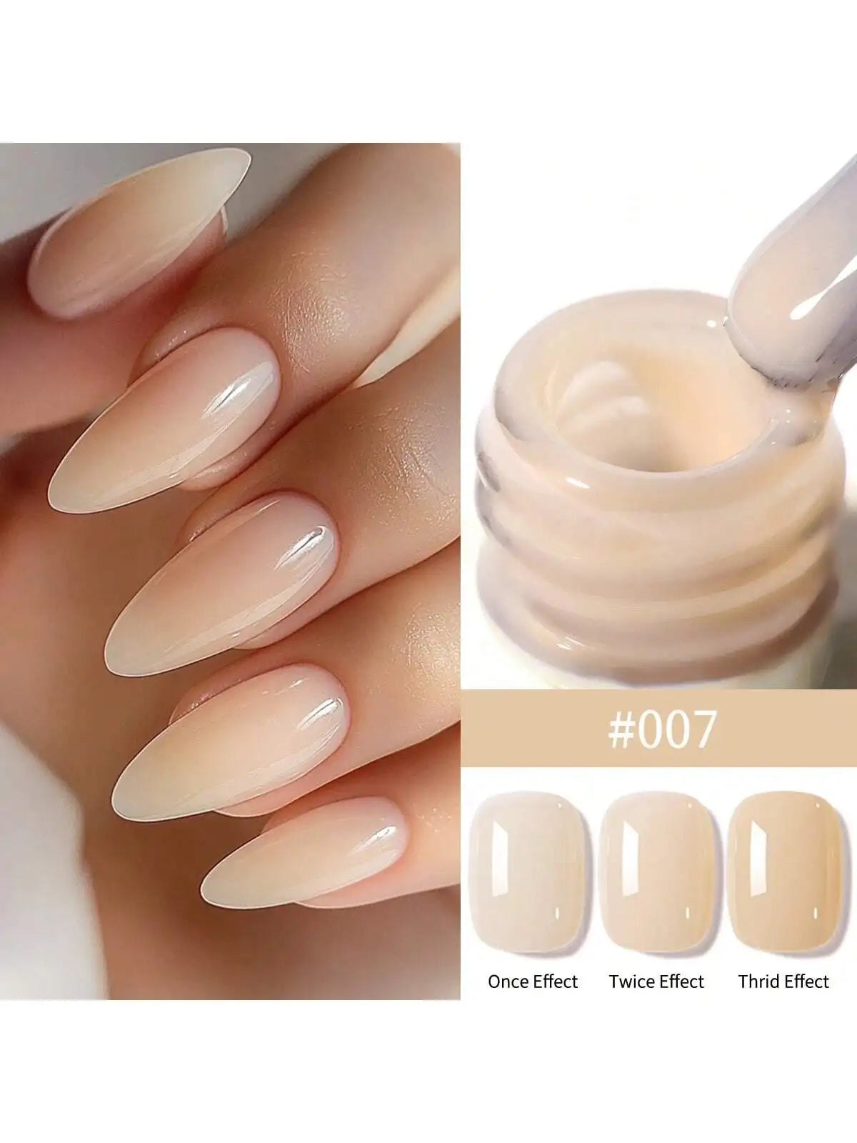 24Colors 15ML Ice-through Color Gel Nail Polish Semi Permanent Nail Art Soaking UV LED Nail Salon DIY
