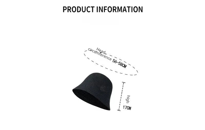 Women Bucket Hat Summer Hollow Out Thin Breathable Sun Hat Female Beach Panama Cap Fold Outdoor Japanese Lesure Fishierman Cap
