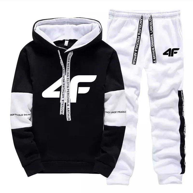 Hot Sale Men's Tracksuit Set or Single Hoodie And Sweatpants Loose Fit Casual Sportswear Soft & Comfortable for Outdoor Jogging - Chakastore