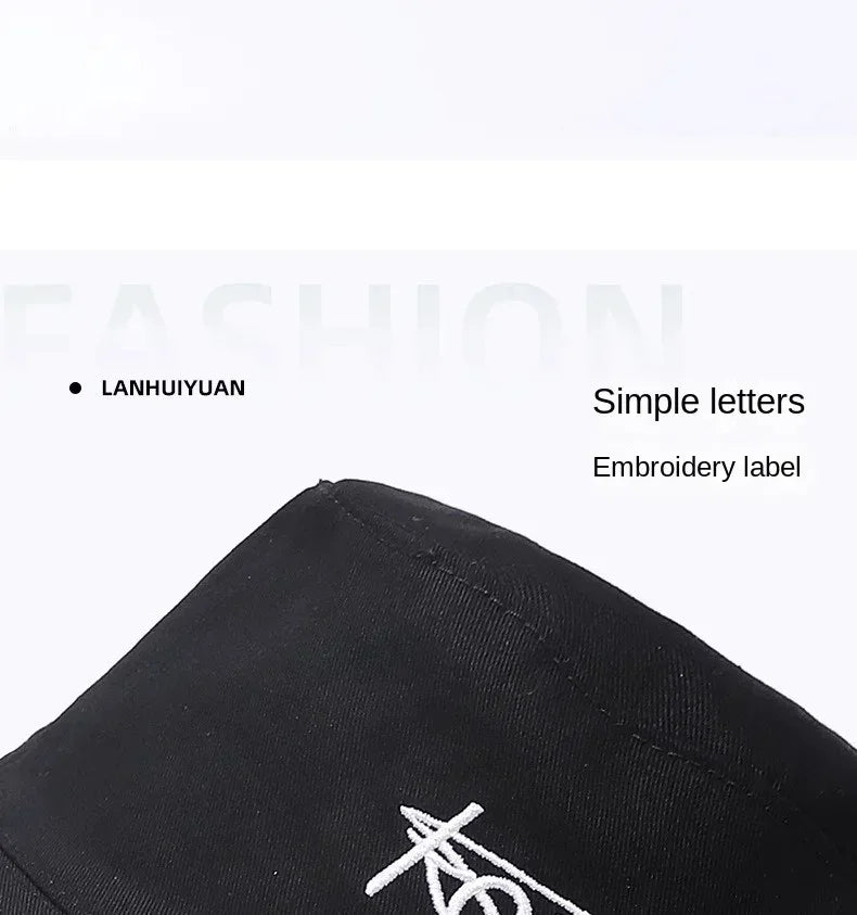 Big Head XL63cm Letter Print Bucket Hats Men Women Large Size Reversible Hip Hop Fisherman Caps Summer Sun Hat Plus Size Panama