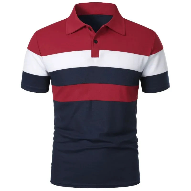 Summer Luxury Polo Shirt Mens Polo Large T Shirts Stritching Shorts Sleeve Turn-down Collar Business Tee Shirt Sweatwear 6XL