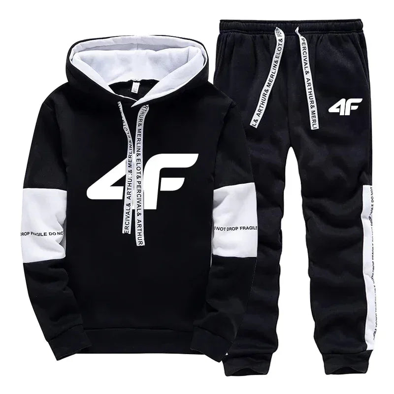 Hot Sale Men's Tracksuit Set or Single Hoodie And Sweatpants Loose Fit Casual Sportswear Soft & Comfortable for Outdoor Jogging - Chakastore