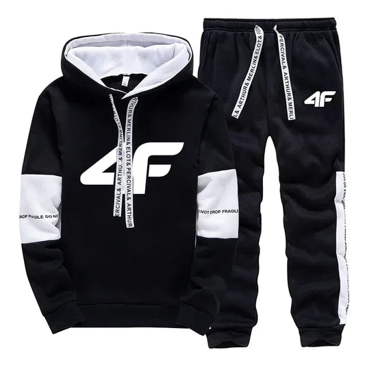 Hot Sale Men's Tracksuit Set or Single Hoodie And Sweatpants Loose Fit Casual Sportswear Soft & Comfortable for Outdoor Jogging - Chakastore