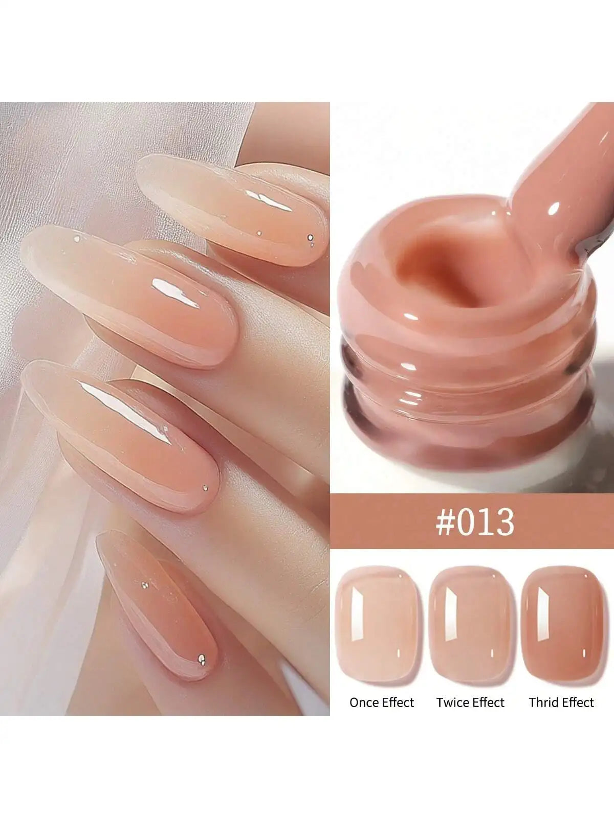 24Colors 15ML Ice-through Color Gel Nail Polish Semi Permanent Nail Art Soaking UV LED Nail Salon DIY