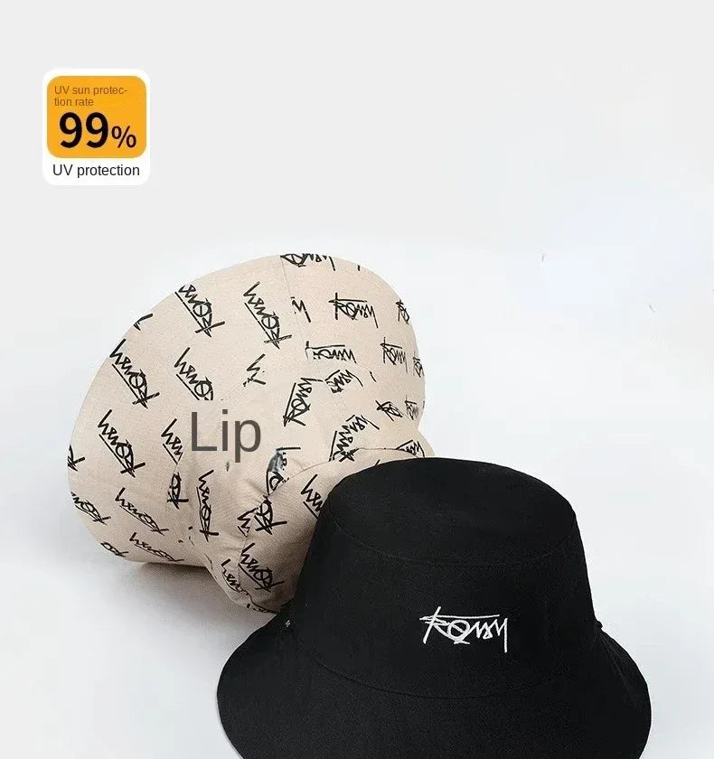 Big Head XL63cm Letter Print Bucket Hats Men Women Large Size Reversible Hip Hop Fisherman Caps Summer Sun Hat Plus Size Panama