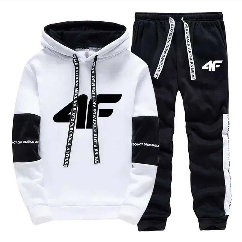 Hot Sale Men's Tracksuit Set or Single Hoodie And Sweatpants Loose Fit Casual Sportswear Soft & Comfortable for Outdoor Jogging - Chakastore