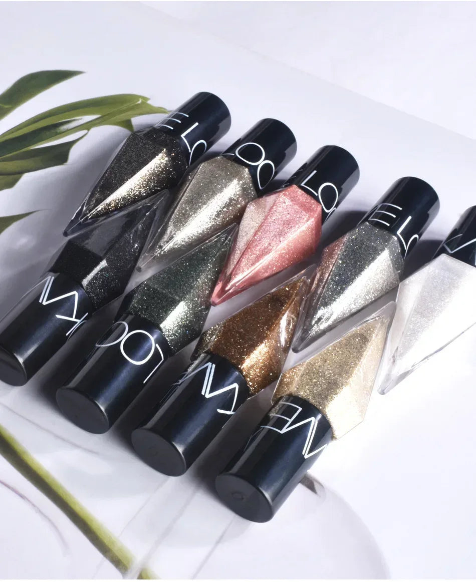 Diamond Sparkling Liquid Eyeliner Pearlescent color development quick dry waterproof not easily smudging liquid eyeliner - Chakastore