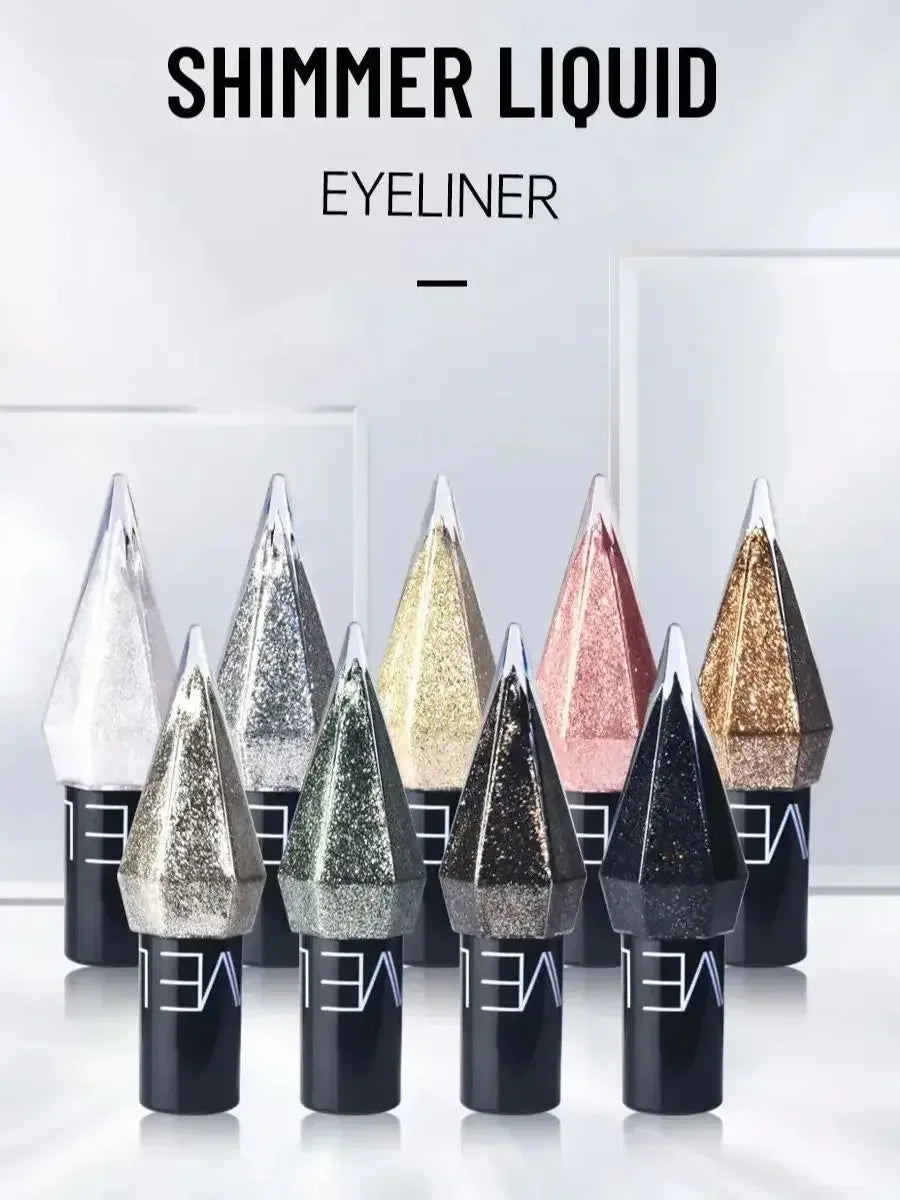 Diamond Sparkling Liquid Eyeliner Pearlescent color development quick dry waterproof not easily smudging liquid eyeliner - Chakastore