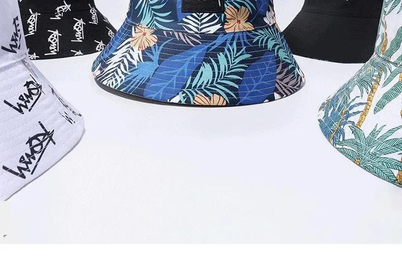 Big Head XL63cm Letter Print Bucket Hats Men Women Large Size Reversible Hip Hop Fisherman Caps Summer Sun Hat Plus Size Panama