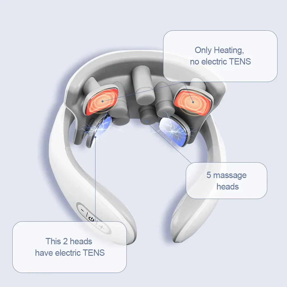 Smart Back Neck Massager Electric TENS Pulse Cervical Muscle Massages Wireless Shoulder Health Care H99 H62 JT88 F6Device