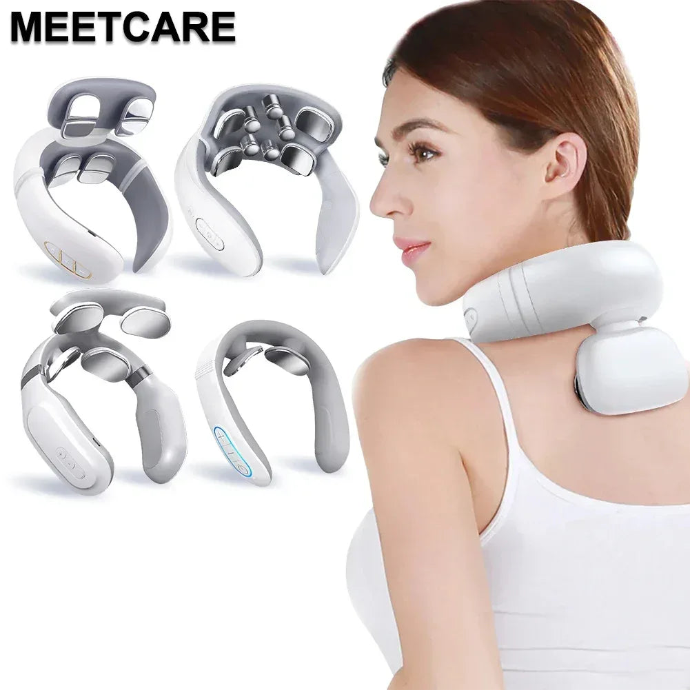 Smart Back Neck Massager Electric TENS Pulse Cervical Muscle Massages Wireless Shoulder Health Care H99 H62 JT88 F6Device - Chakastore