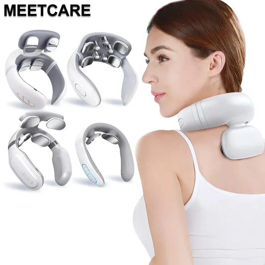 Smart Back Neck Massager Electric TENS Pulse Cervical Muscle Massages Wireless Shoulder Health Care H99 H62 JT88 F6Device - Chakastore