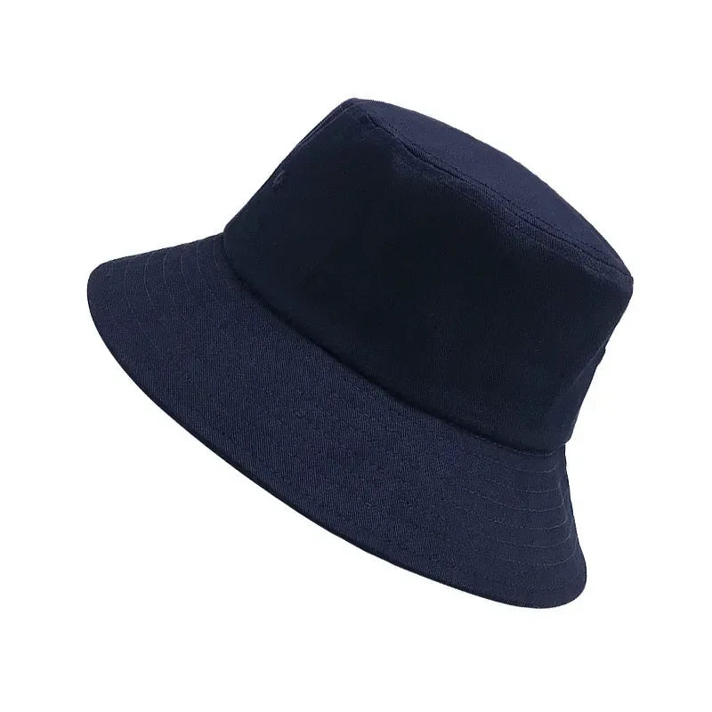 Big Head XL63cm Letter Print Bucket Hats Men Women Large Size Reversible Hip Hop Fisherman Caps Summer Sun Hat Plus Size Panama