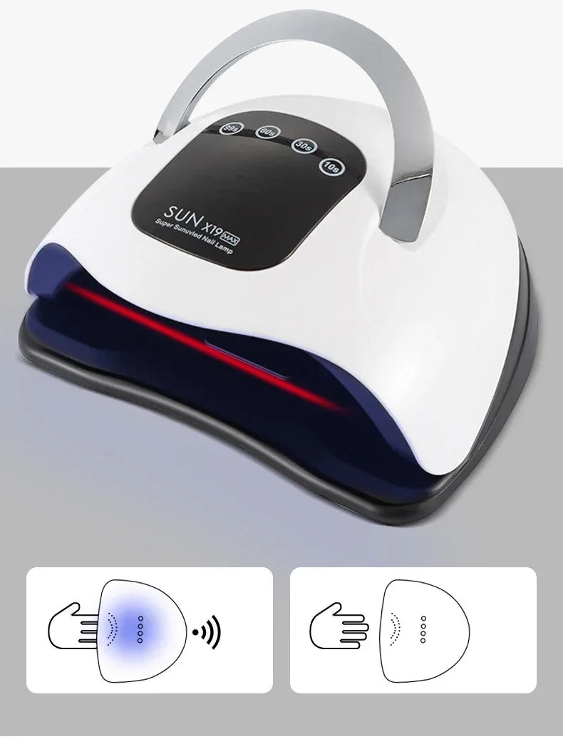320W SUN X19 MAX Nail Dryer Machine 72 LEDS UV LED Lamp for Nails Gel Polish Curing Manicure Lamp With Large LCD Touch Screen
