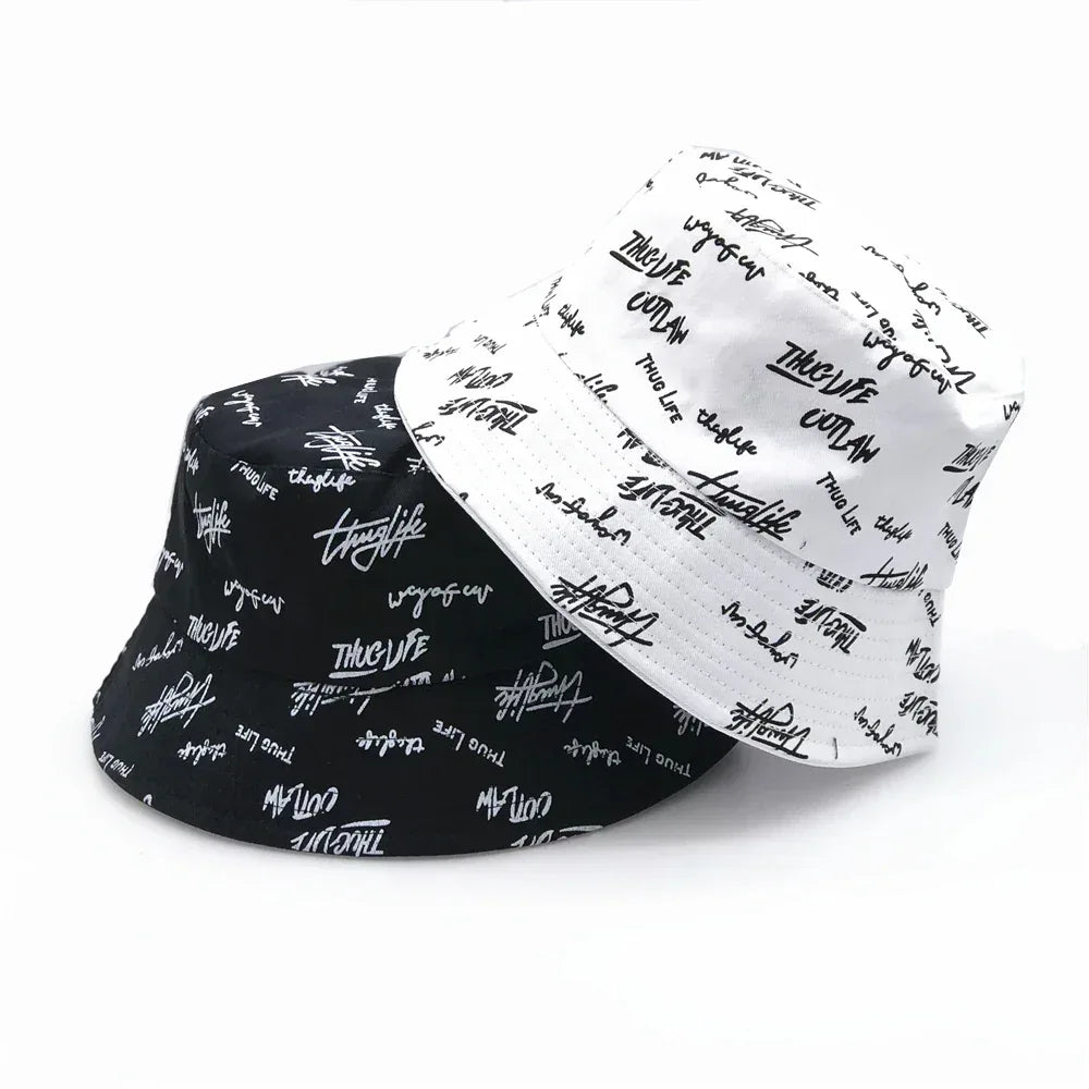 Double-sided Bucket Hat for Men Women Summer Unisex Fashion Cap - Chakastore