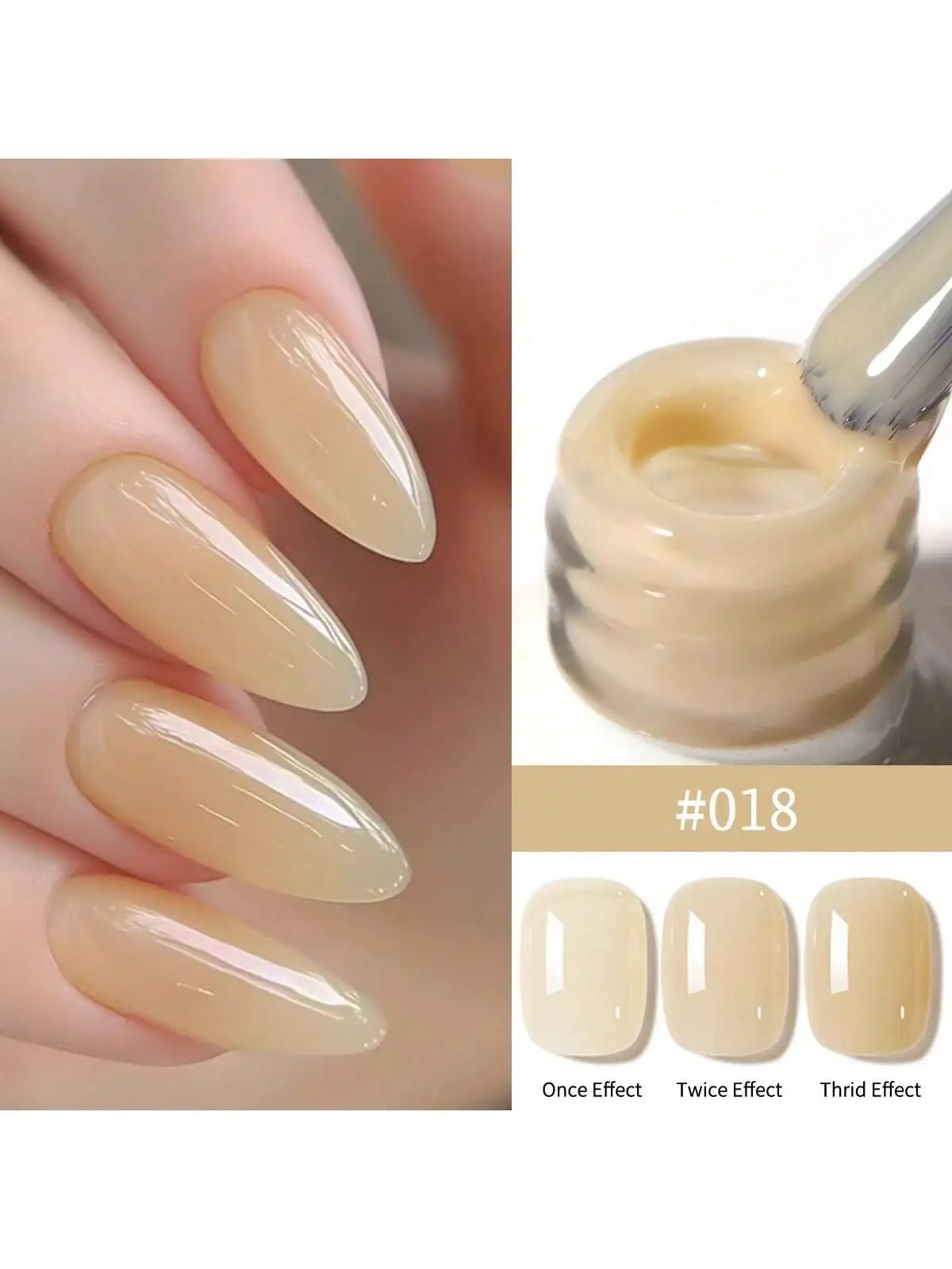 24Colors 15ML Ice-through Color Gel Nail Polish Semi Permanent Nail Art Soaking UV LED Nail Salon DIY