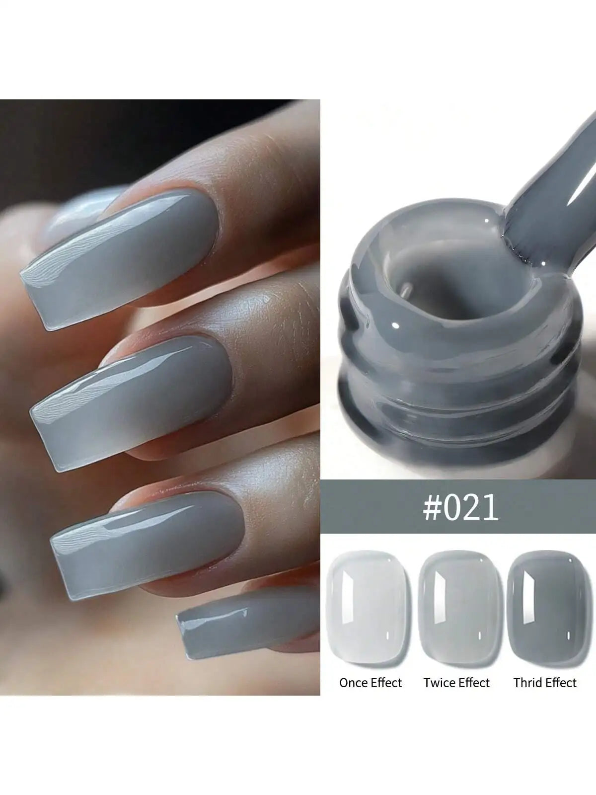24Colors 15ML Ice-through Color Gel Nail Polish Semi Permanent Nail Art Soaking UV LED Nail Salon DIY