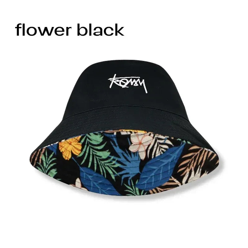 Big Head XL63cm Letter Print Bucket Hats Men Women Large Size Reversible Hip Hop Fisherman Caps Summer Sun Hat Plus Size Panama