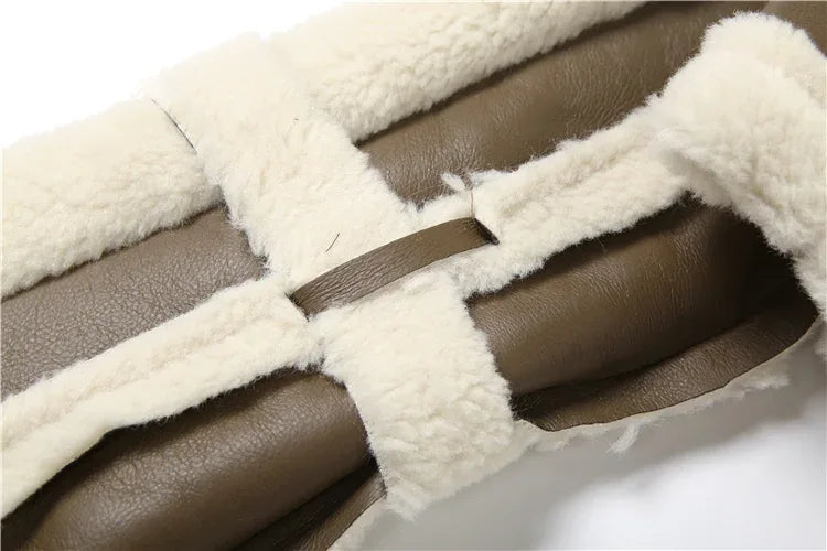 Weird Puss Furry Patchwork Women Crop Jacket Hipster Full Sleeve Open Stitch Hipster Streetwear Warm Outwear Basic Wild Coat