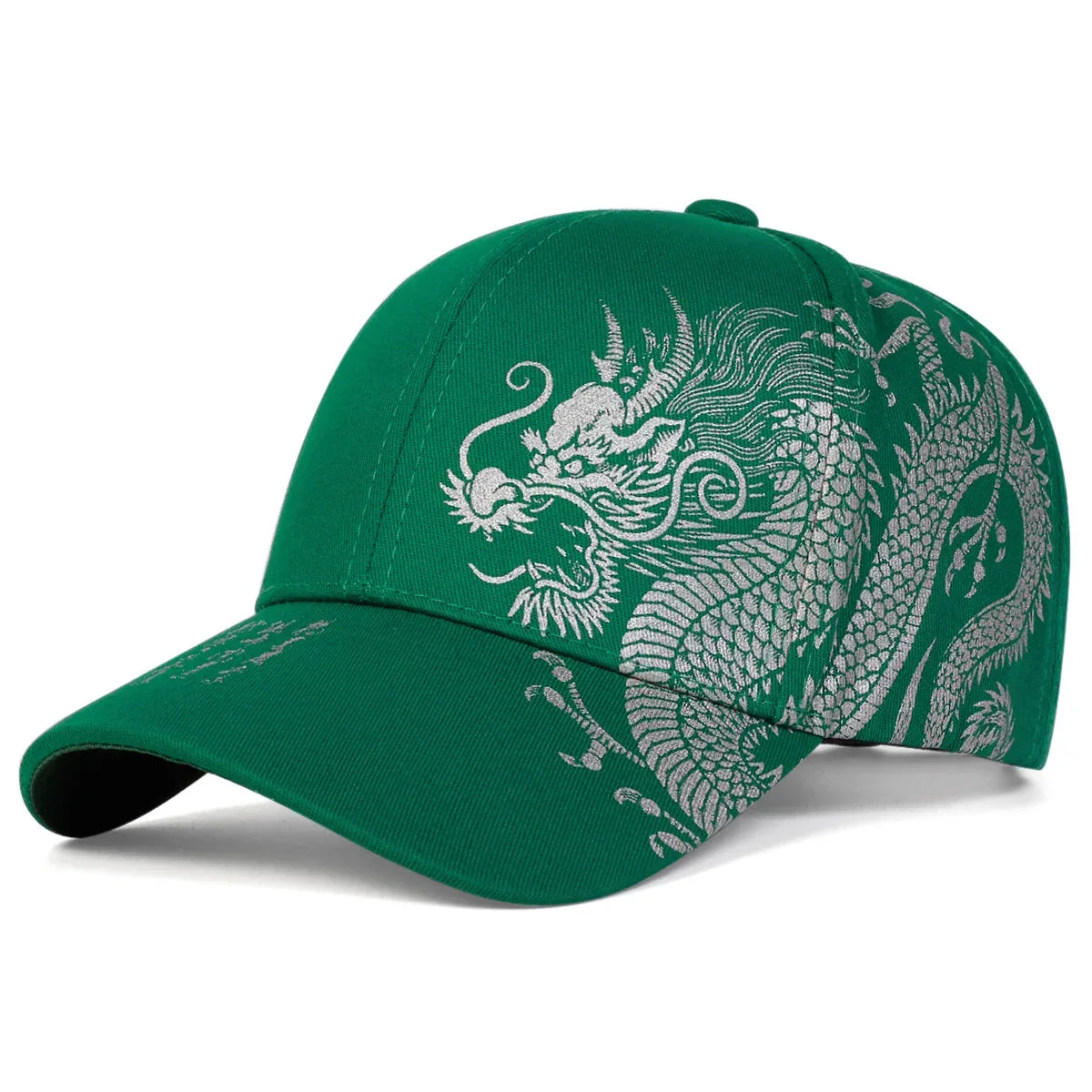 Unisex Golden Dragon Printing Baseball Caps Adjustable Casual Hats Spring and Autumn Outdoor Sunscreen Hat