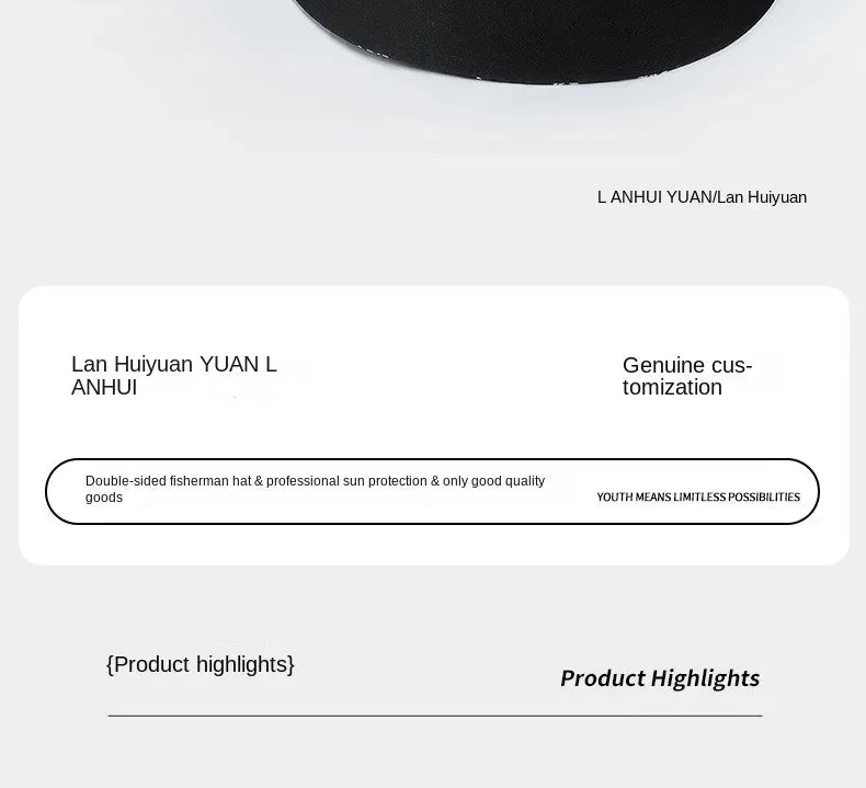 Big Head XL63cm Letter Print Bucket Hats Men Women Large Size Reversible Hip Hop Fisherman Caps Summer Sun Hat Plus Size Panama