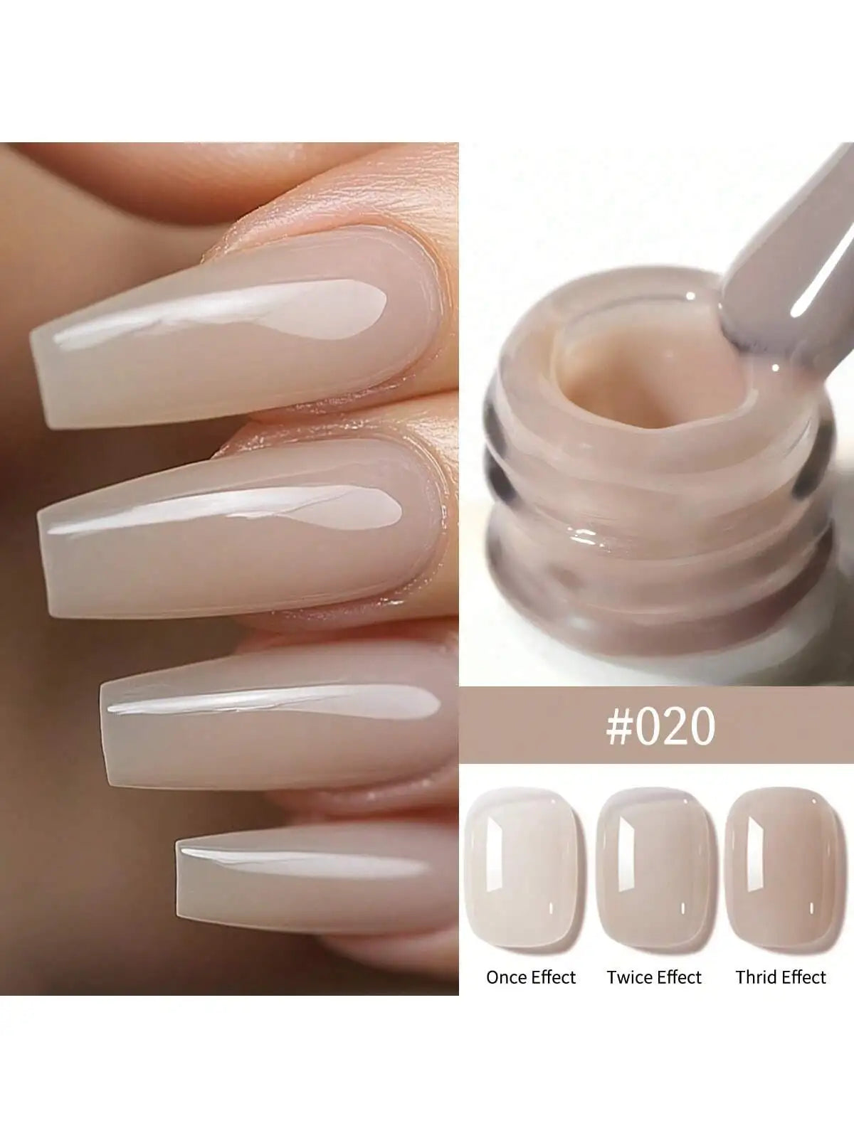 24Colors 15ML Ice-through Color Gel Nail Polish Semi Permanent Nail Art Soaking UV LED Nail Salon DIY