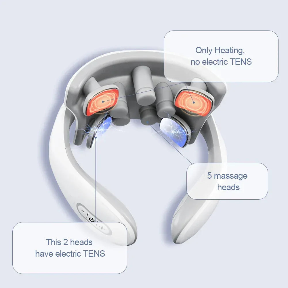 Smart Back Neck Massager Electric TENS Pulse Cervical Muscle Massages Wireless Shoulder Health Care H99 H62 JT88 F6Device - Chakastore