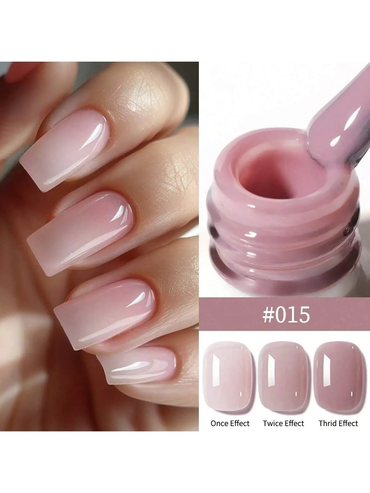 24Colors 15ML Ice-through Color Gel Nail Polish Semi Permanent Nail Art Soaking UV LED Nail Salon DIY