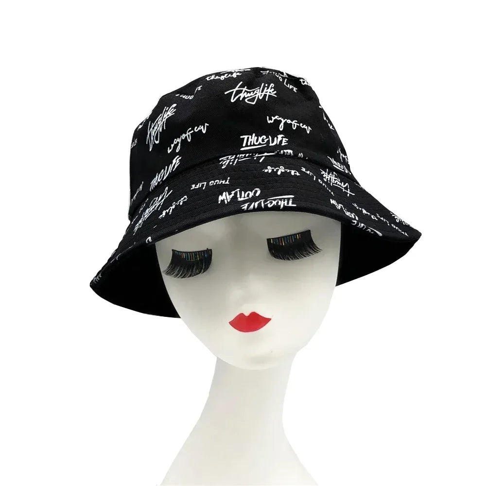 Double-sided Bucket Hat for Men Women Summer Unisex Fashion Cap - Chakastore
