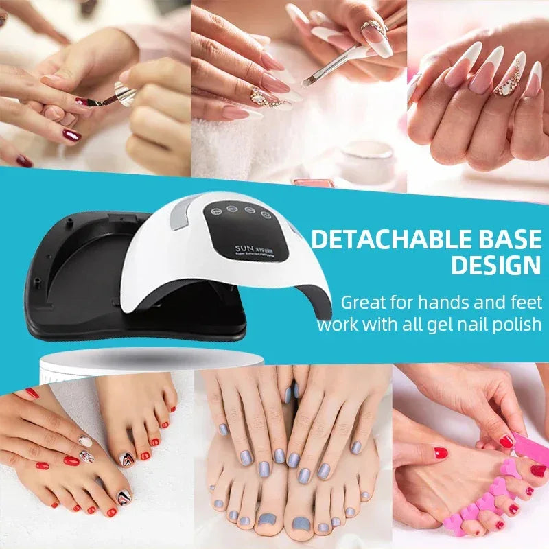320W SUN X19 MAX Nail Dryer Machine 72 LEDS UV LED Lamp for Nails Gel Polish Curing Manicure Lamp With Large LCD Touch Screen - Chakastore