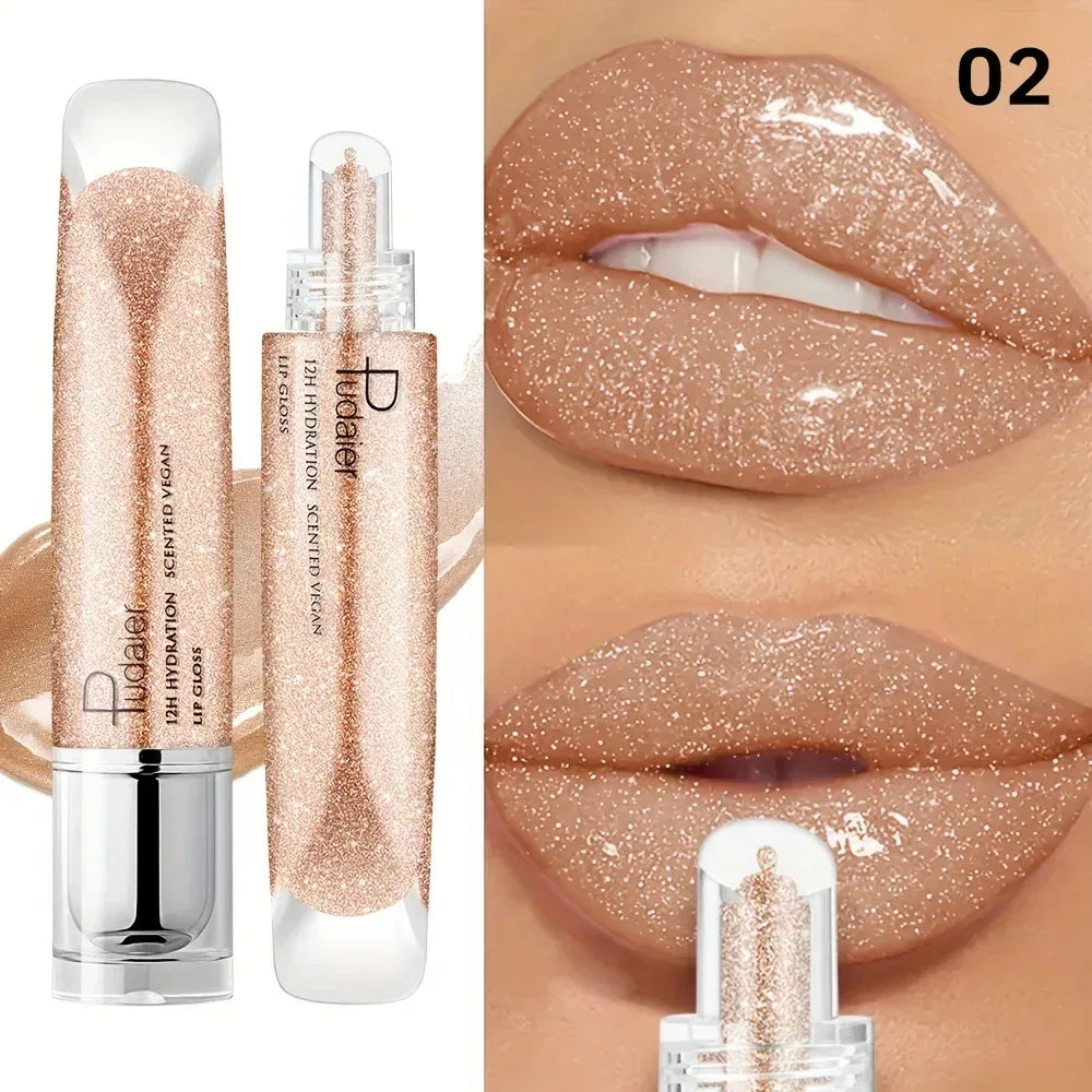 Waterproof Lip gloss, Shine, Long-Lasting, Moistening, Non-Sticky Paste, Easy Application& carry, Glamour lip makeup - Chakastore