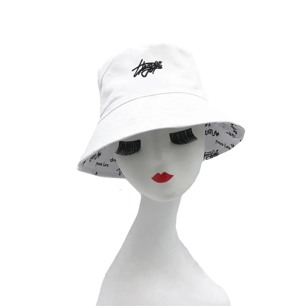 Double-sided Bucket Hat for Men Women Summer Unisex Fashion Cap - Chakastore
