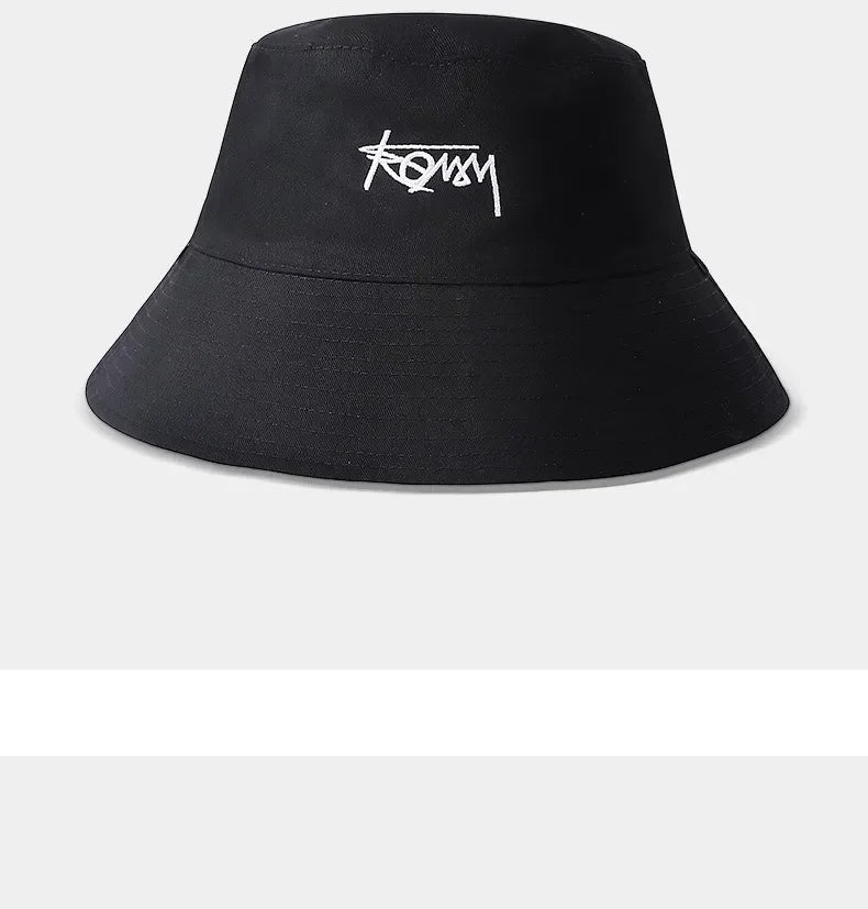 Big Head XL63cm Letter Print Bucket Hats Men Women Large Size Reversible Hip Hop Fisherman Caps Summer Sun Hat Plus Size Panama