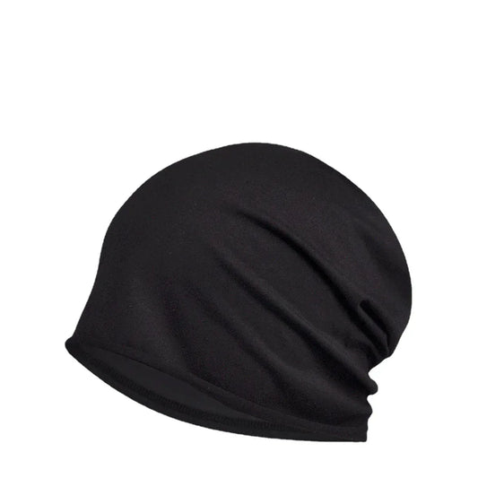 Beanies For Men Women Unisex Autumn Spring Thin Beanie Solid Color Cotton Single layer Baggy Cap Female Male Outdoor Windproof - Chakastore