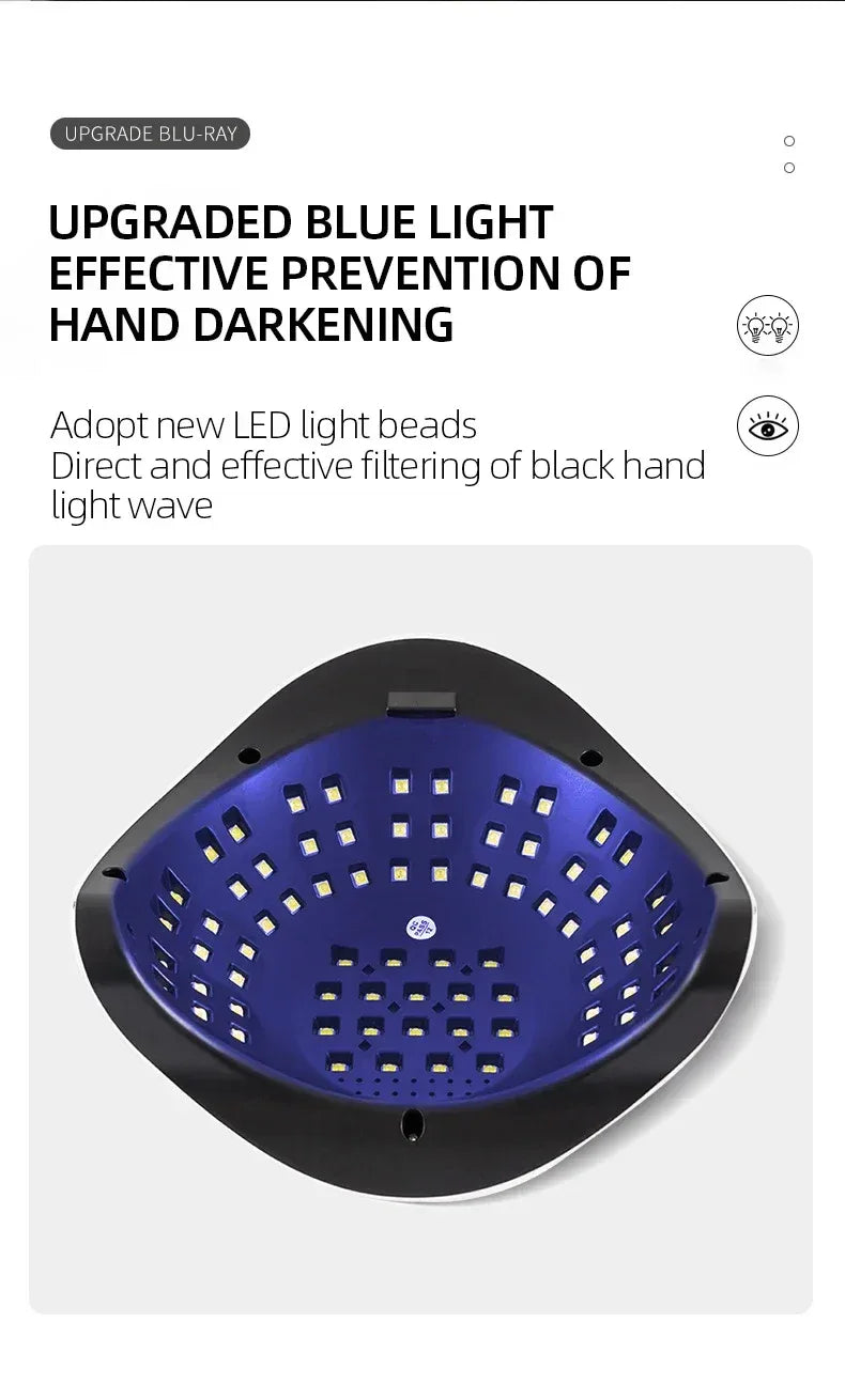 320W SUN X19 MAX Nail Dryer Machine 72 LEDS UV LED Lamp for Nails Gel Polish Curing Manicure Lamp With Large LCD Touch Screen