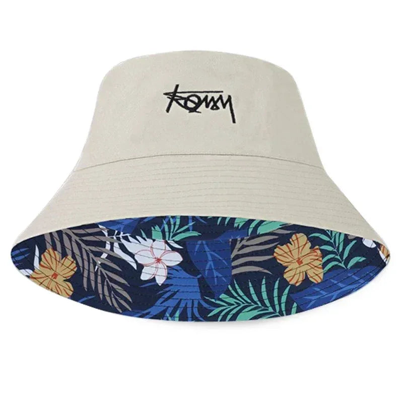 Big Head XL63cm Letter Print Bucket Hats Men Women Large Size Reversible Hip Hop Fisherman Caps Summer Sun Hat Plus Size Panama