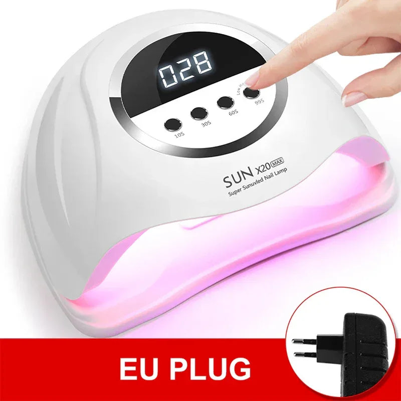 320W SUN X19 MAX Nail Dryer Machine 72 LEDS UV LED Lamp for Nails Gel Polish Curing Manicure Lamp With Large LCD Touch Screen