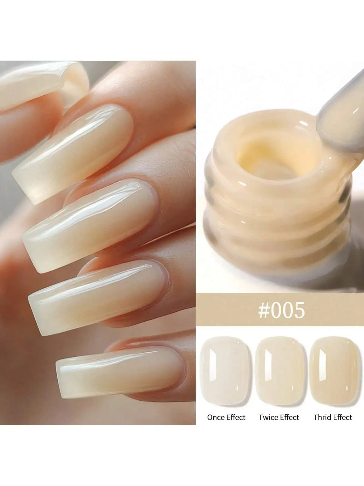 24Colors 15ML Ice-through Color Gel Nail Polish Semi Permanent Nail Art Soaking UV LED Nail Salon DIY