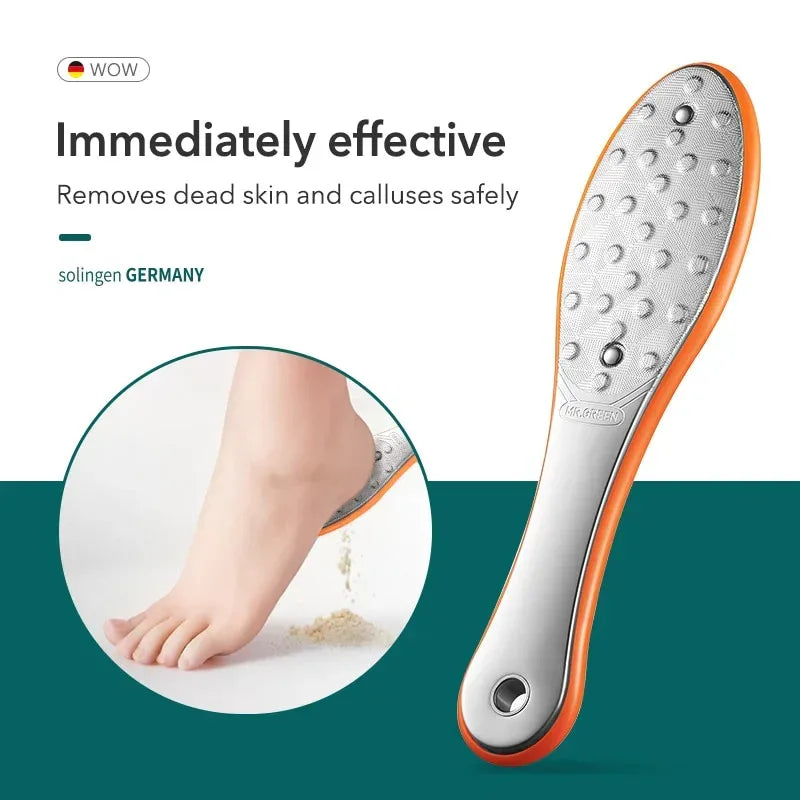 MR.GREEN Pedicure Foot Care Tools Foot File Rasps Callus Dead Foot Skin Care Remover Sets Stainless Steel Professional Two Sides - Chakastore
