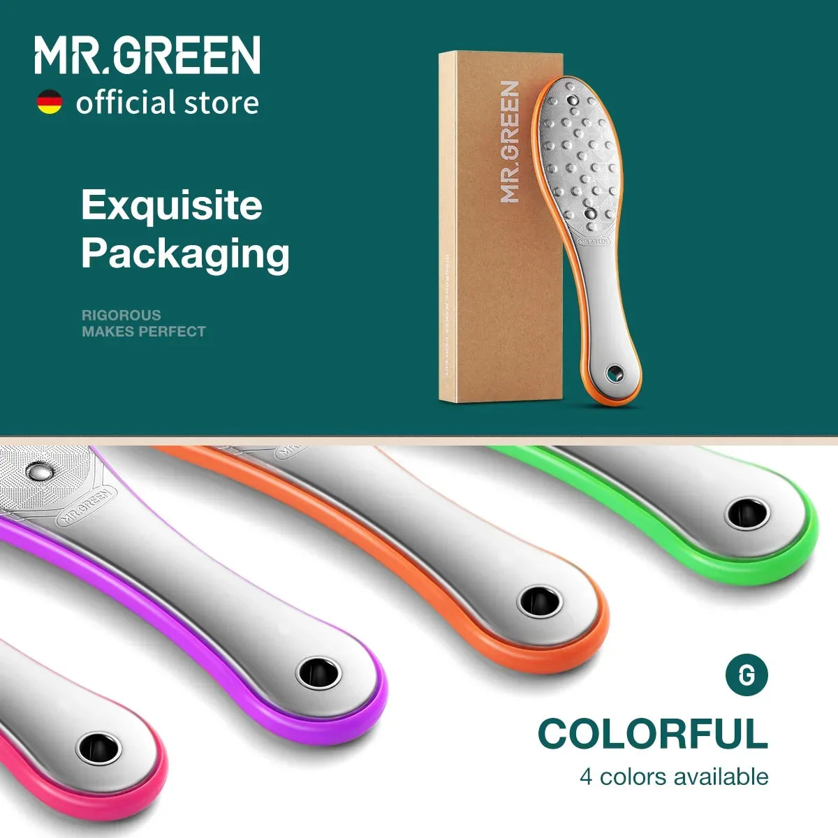 MR.GREEN Pedicure Foot Care Tools Foot File Rasps Callus Dead Foot Skin Care Remover Sets Stainless Steel Professional Two Sides - Chakastore