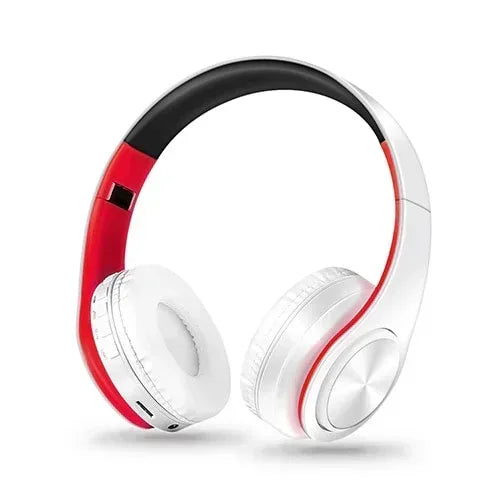 CATASSU Earphone Bluetooth Headphones Over Ear Stereo Wireless Headset Soft Leather Earmuffs Built-in Mic for PC/Cell Phones/TV - Chakastore