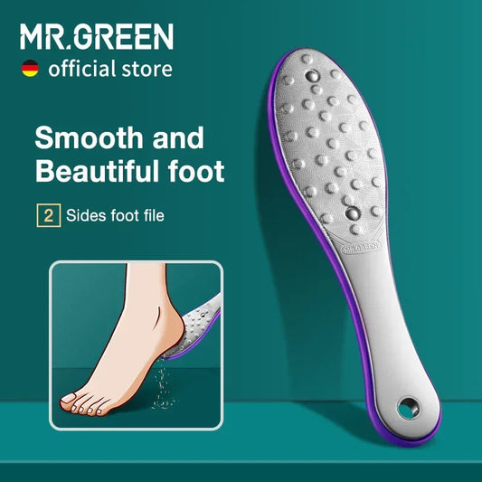 MR.GREEN Pedicure Foot Care Tools Foot File Rasps Callus Dead Foot Skin Care Remover Sets Stainless Steel Professional Two Sides - Chakastore