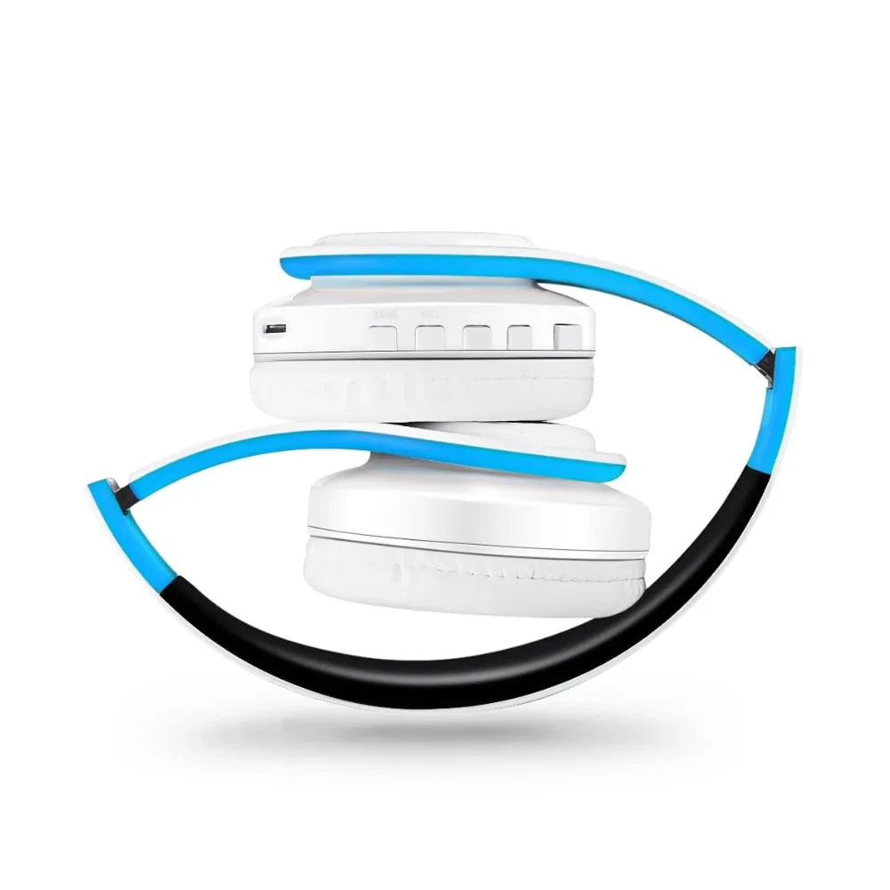 CATASSU Earphone Bluetooth Headphones Over Ear Stereo Wireless Headset Soft Leather Earmuffs Built-in Mic for PC/Cell Phones/TV