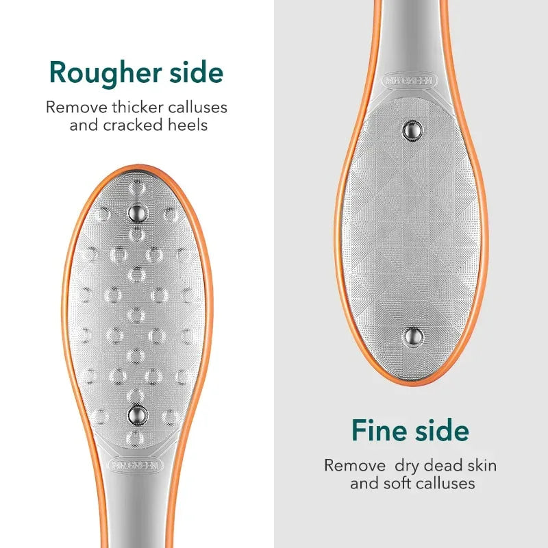 MR.GREEN Pedicure Foot Care Tools Foot File Rasps Callus Dead Foot Skin Care Remover Sets Stainless Steel Professional Two Sides - Chakastore