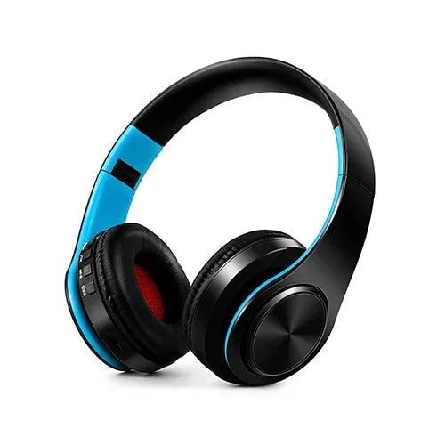 CATASSU Earphone Bluetooth Headphones Over Ear Stereo Wireless Headset Soft Leather Earmuffs Built-in Mic for PC/Cell Phones/TV - Chakastore
